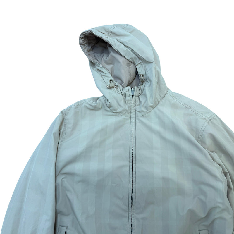 Men's Stanford Reversible Check Windbreaker Beige Size S