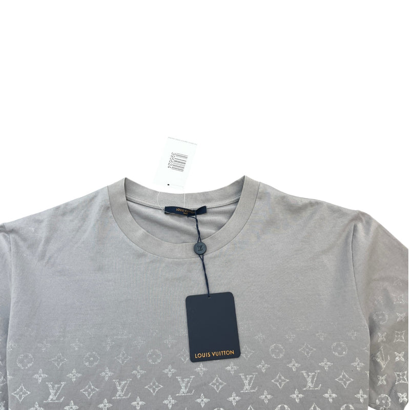 Men's Monogram Gradient T-Shirt Grey Size XXL
