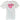 Women's Double Heart Print T-Shirt White Size M