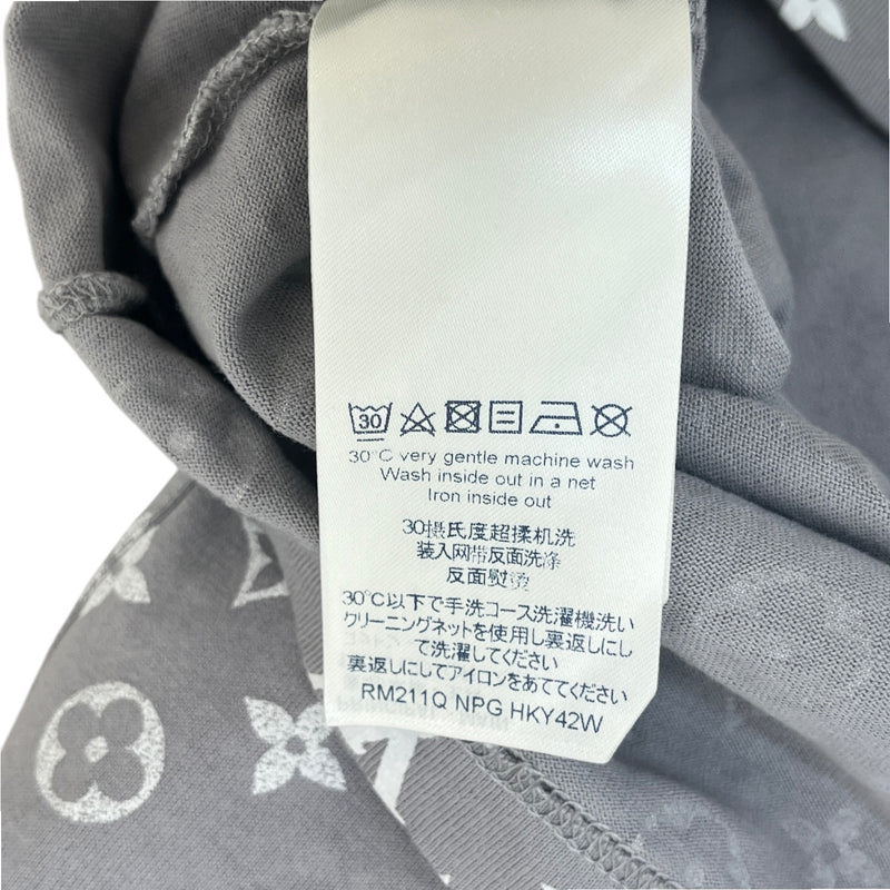 Men's Monogram Gradient T-Shirt Grey Size XXL