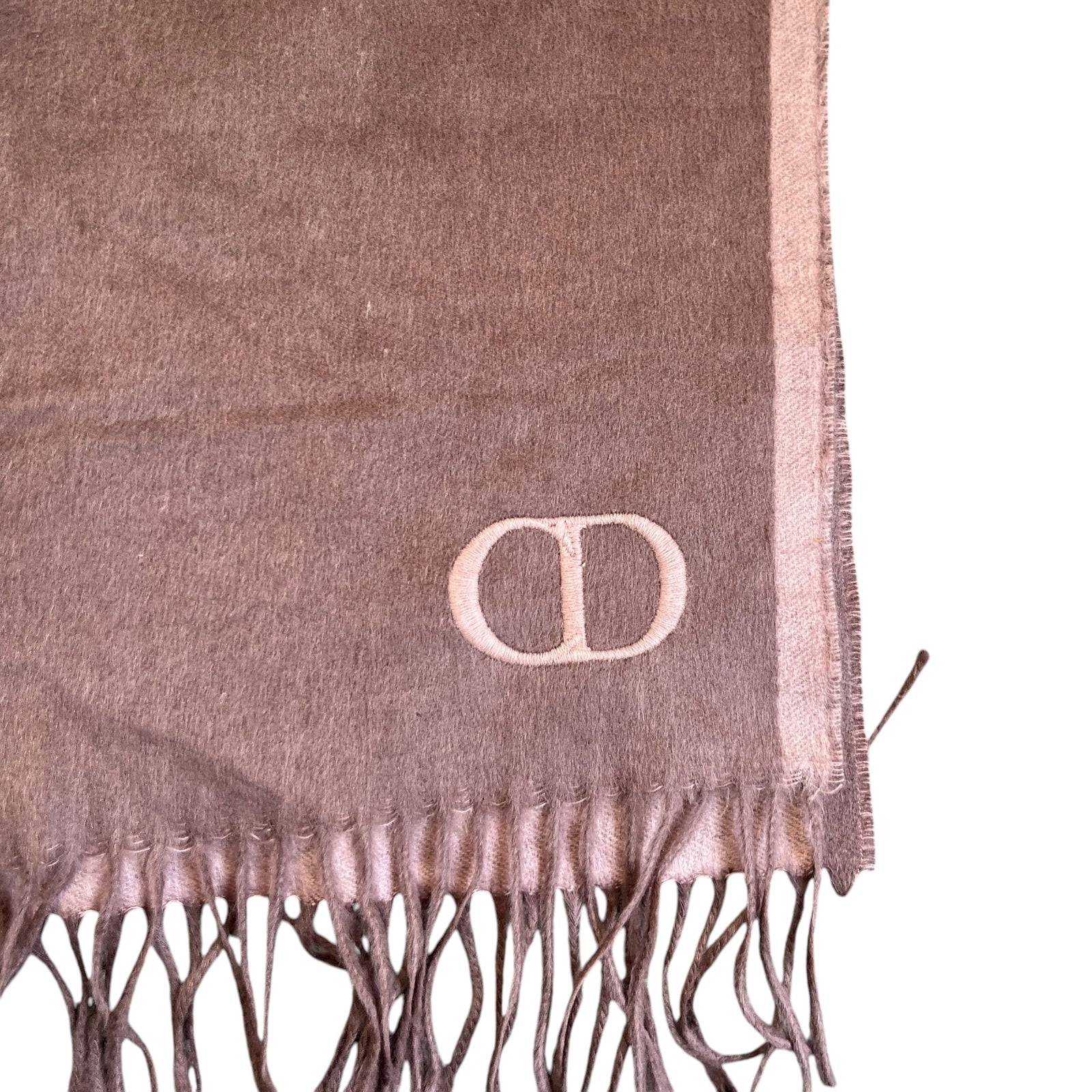 Cd Logo Fringed Scarf Purple - Photo 4