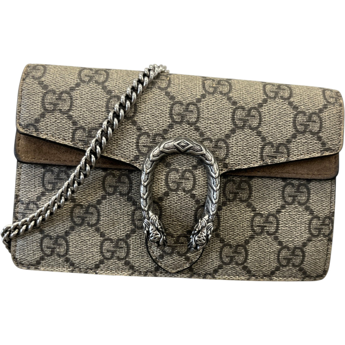 Women's GG Supreme Dionysus Super Mini Crossbody Bag Beige - Photo 1