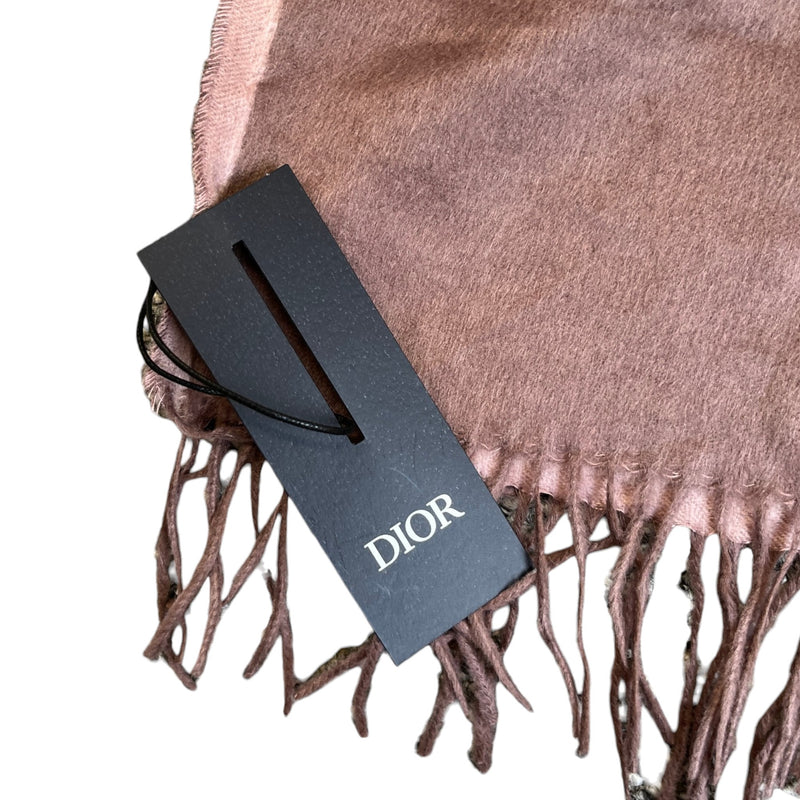 Cd Logo Fringed Scarf Purple