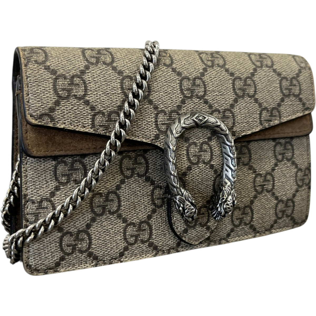 Women's GG Supreme Dionysus Super Mini Crossbody Bag Beige - Photo 2