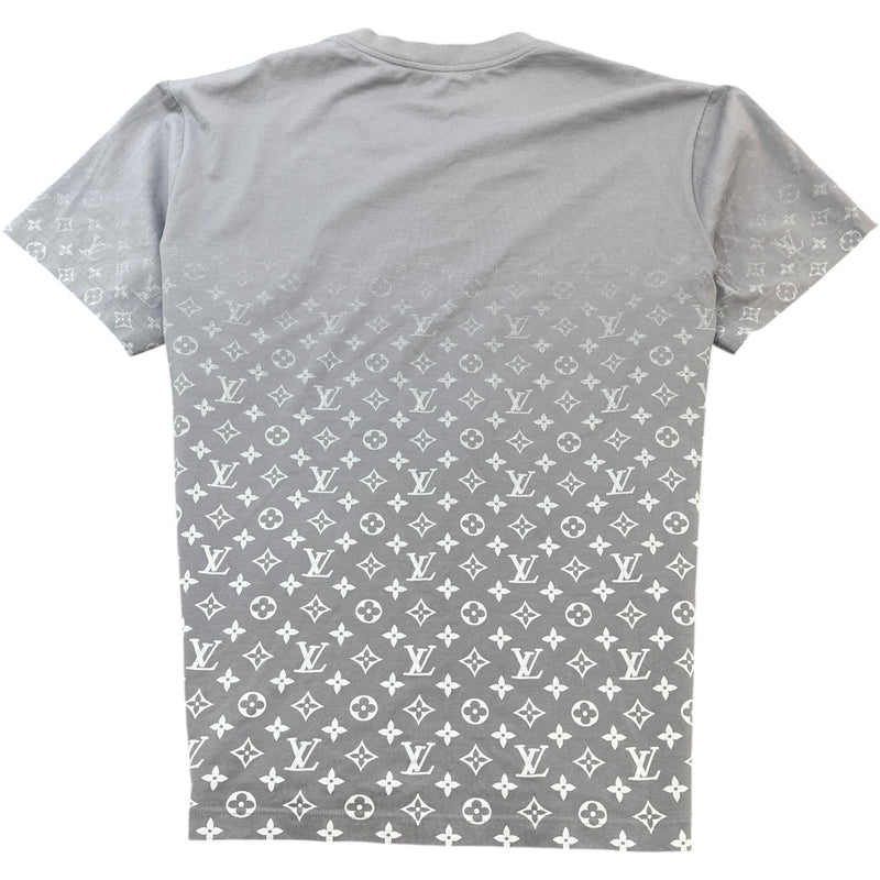 Men's Monogram Gradient T-Shirt Grey Size XXL