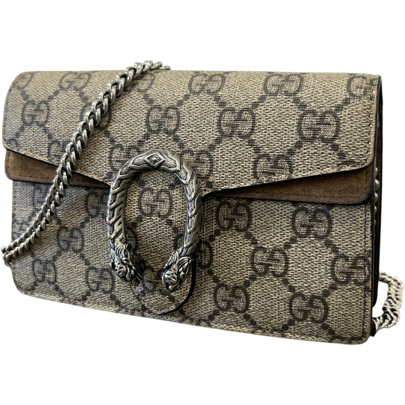 Women's GG Supreme Dionysus Super Mini Crossbody Bag Beige