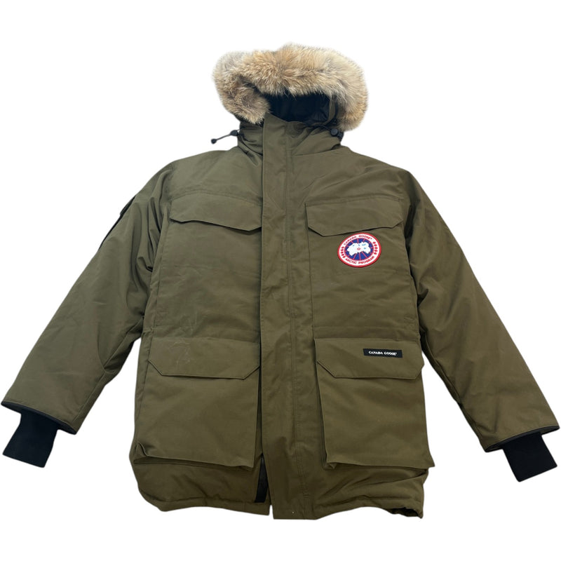 Men's Expedition Parka Down Jacket Khaki Size M