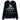 Men's Dragon Logo Print Long Sleeve T-Shirt Black Size XS