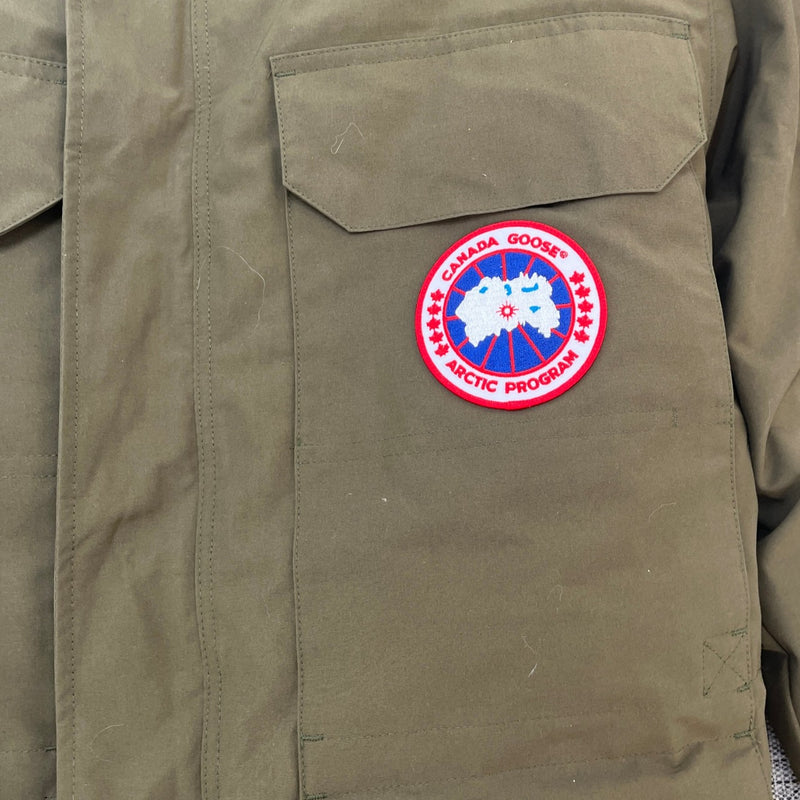 Men's Expedition Parka Down Jacket Khaki Size M