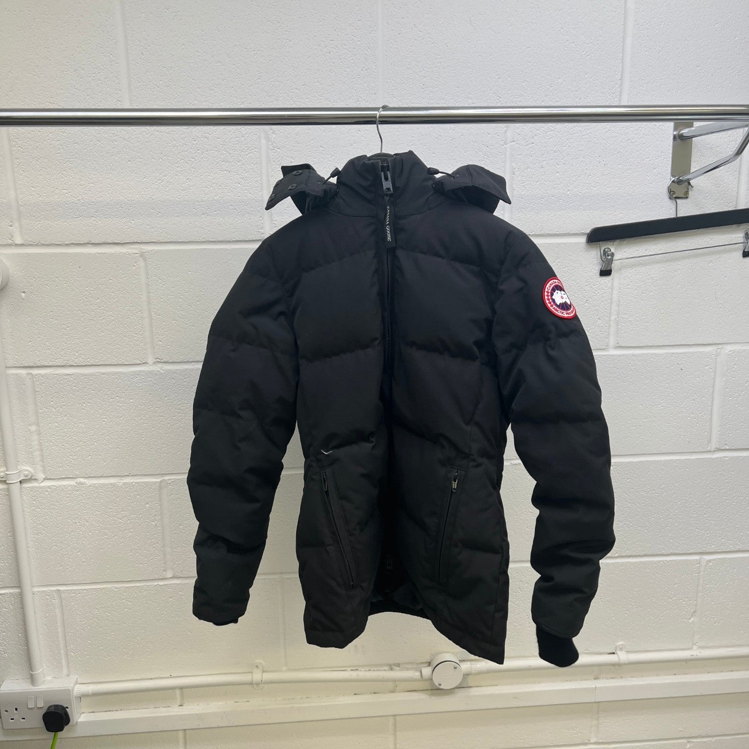 Women's Chelsea Parka Down Jacket Black Size M - Photo 11