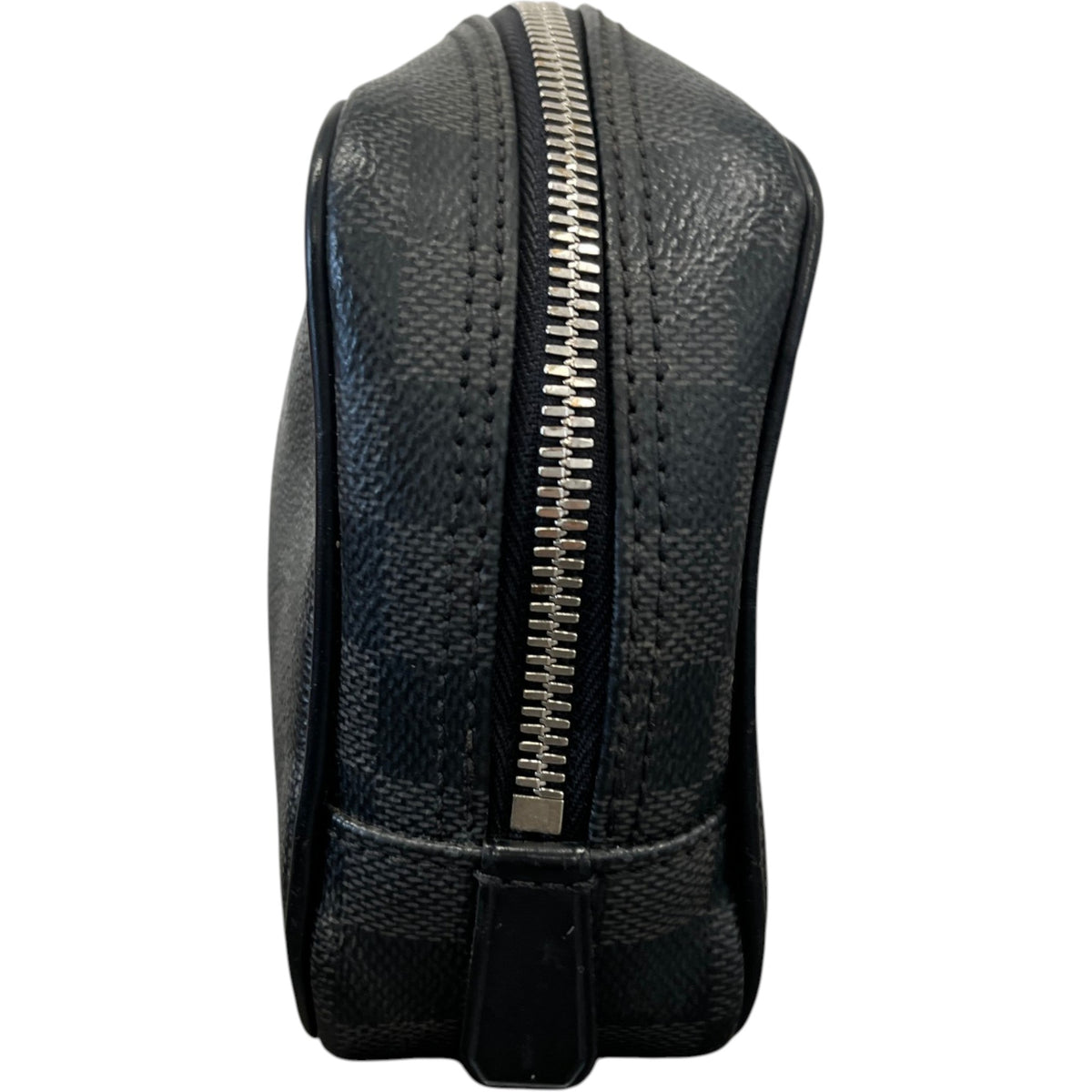 Men's Toiletry Pouch Bag PM Damier Toiletry Bag Black - Photo 4