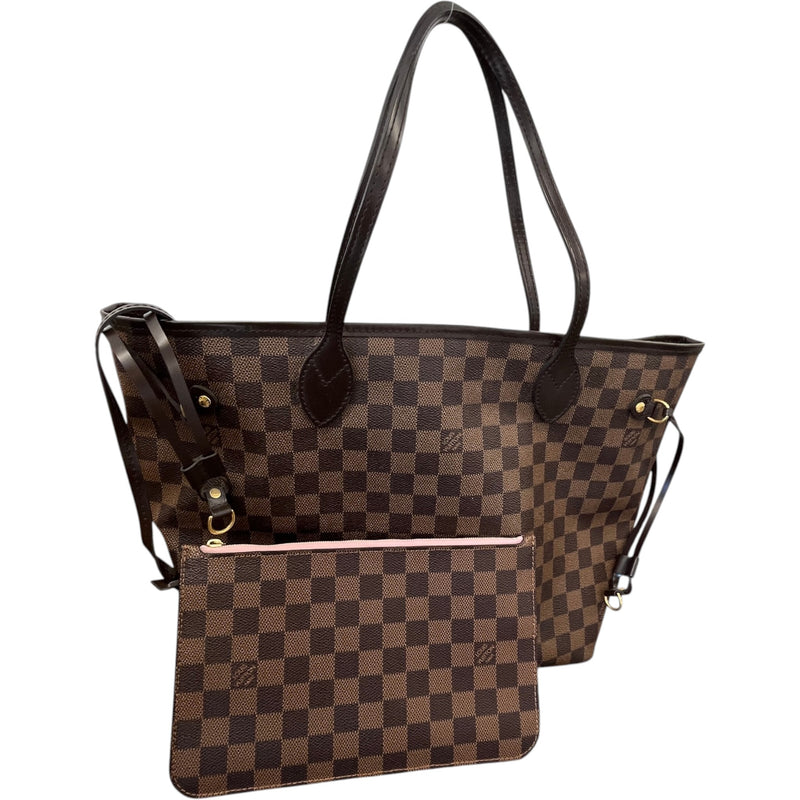 Women's Damier Ebene Neverfull MM Handbag Brown