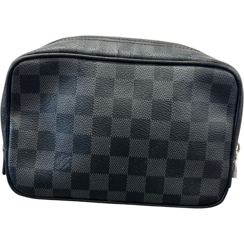 Men's Toiletry Pouch Bag PM Damier Toiletry Bag Black