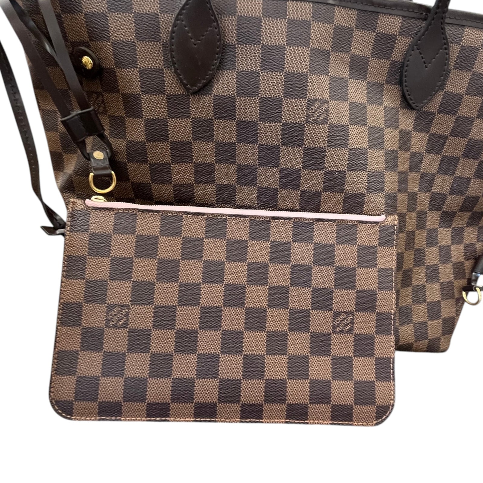 Women's Damier Ebene Neverfull MM Handbag Brown - Photo 11