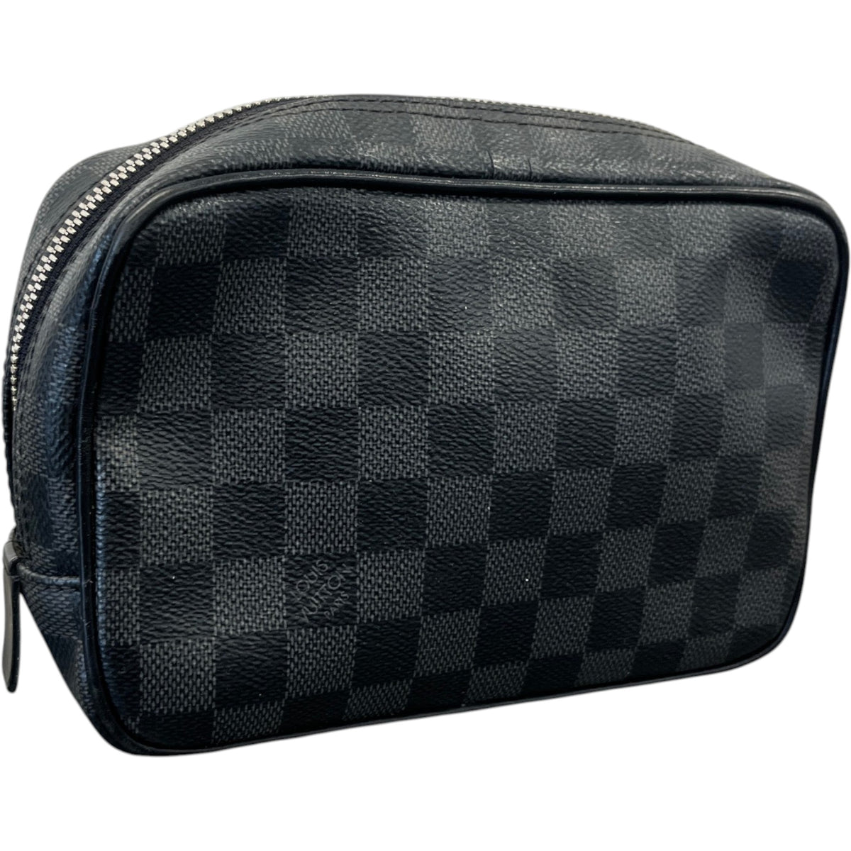 Men's Toiletry Pouch Bag PM Damier Toiletry Bag Black - Photo 6