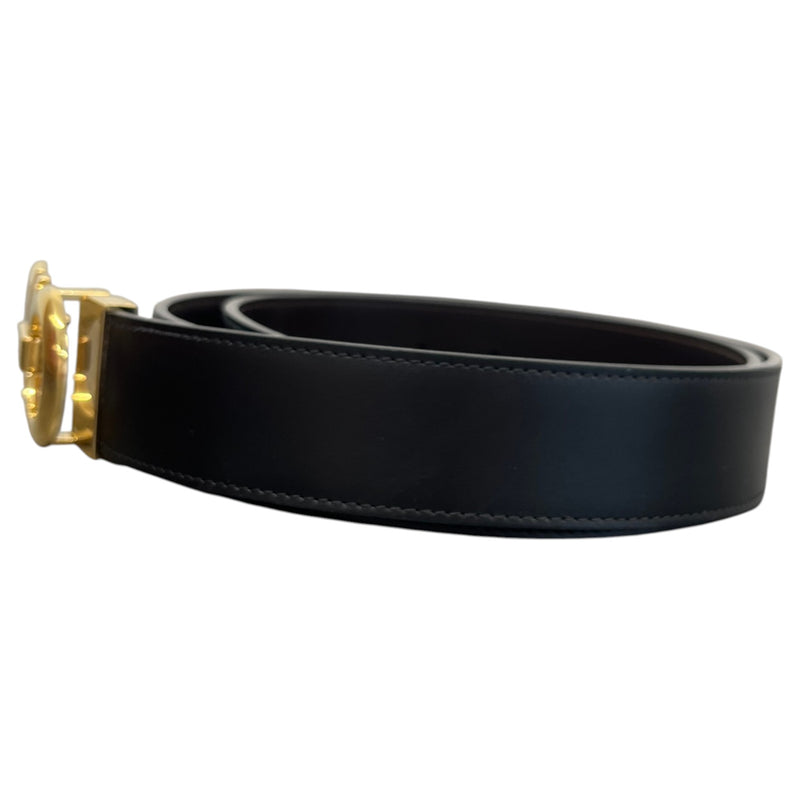 Men's Reversible and Adjustable Gancini Belt Black Size 32"
