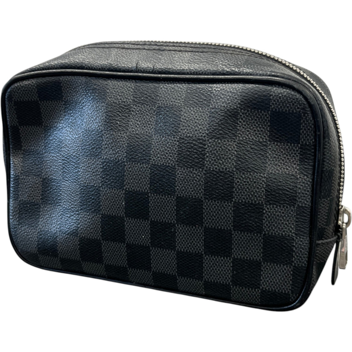Men's Toiletry Pouch Bag PM Damier Toiletry Bag Black - Photo 7