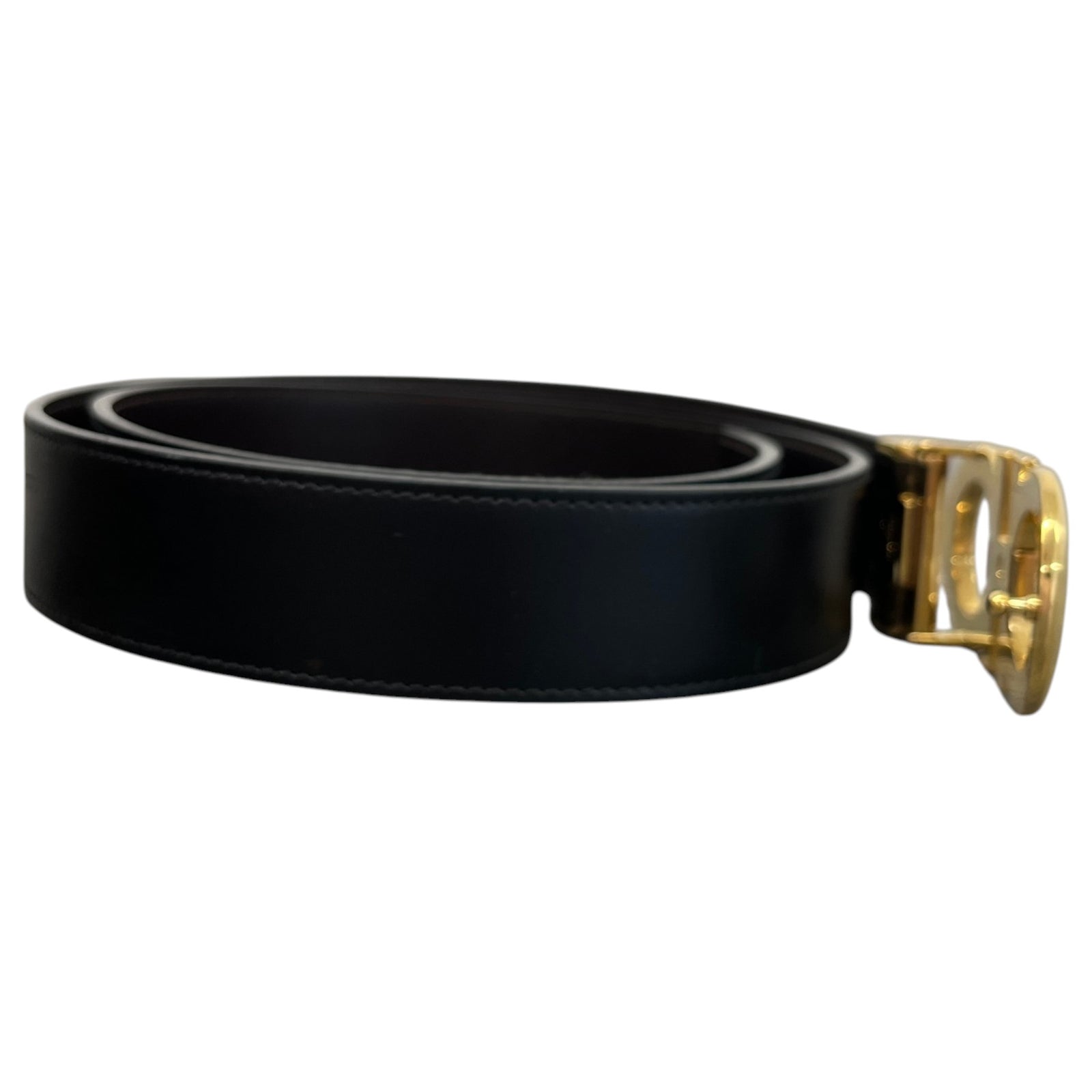 Men's Reversible and Adjustable Gancini Belt Black Size 32" - Photo 4