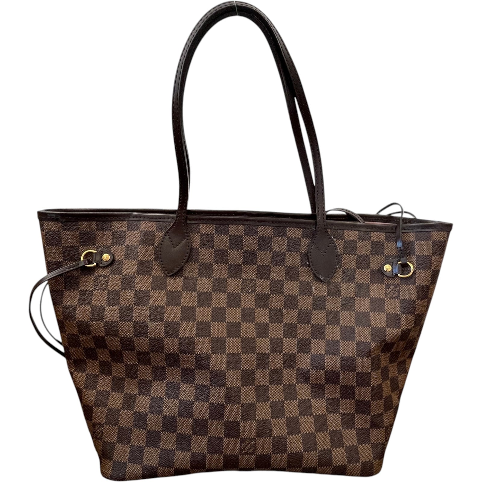 Women's Damier Ebene Neverfull MM Handbag Brown - Photo 3