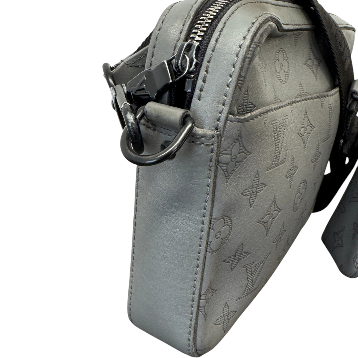 Men's Monogram Shadow Duo Messenger Bag Grey - Photo 5