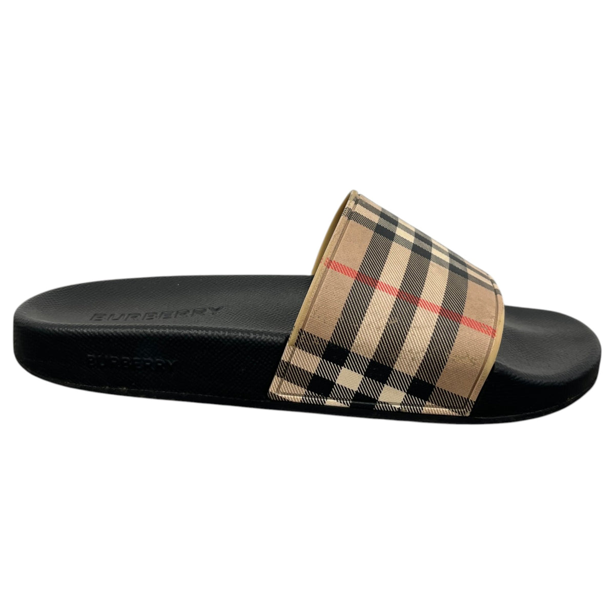 Women's Checkered Slides Black Size UK 4 / EU 37 - Photo 1