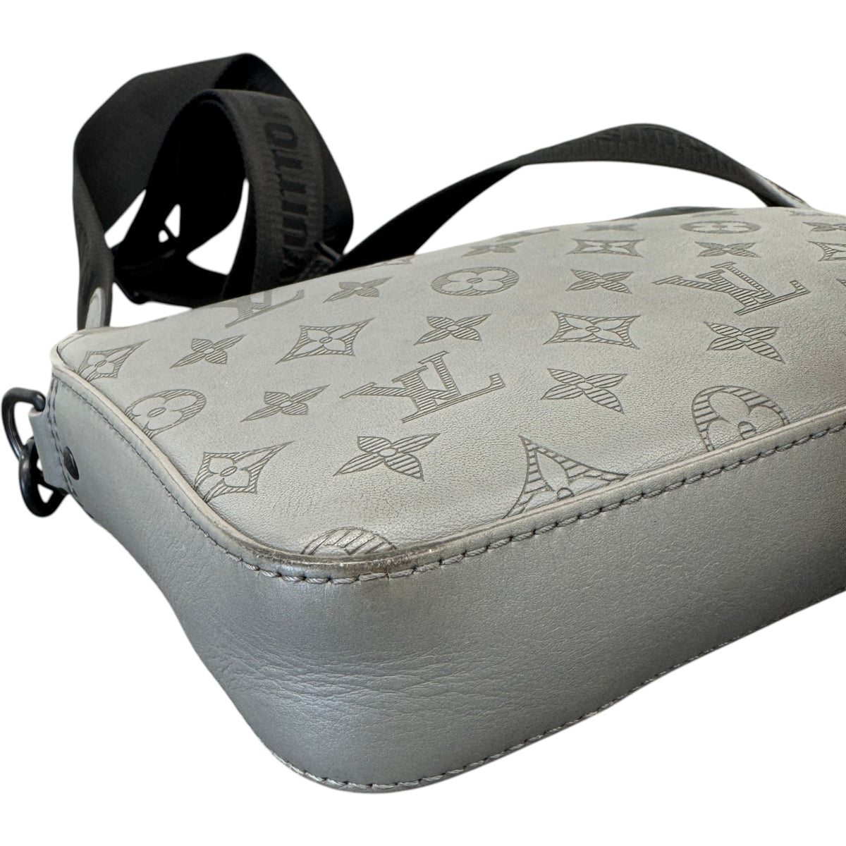 Men's Monogram Shadow Duo Messenger Bag Grey - Photo 7