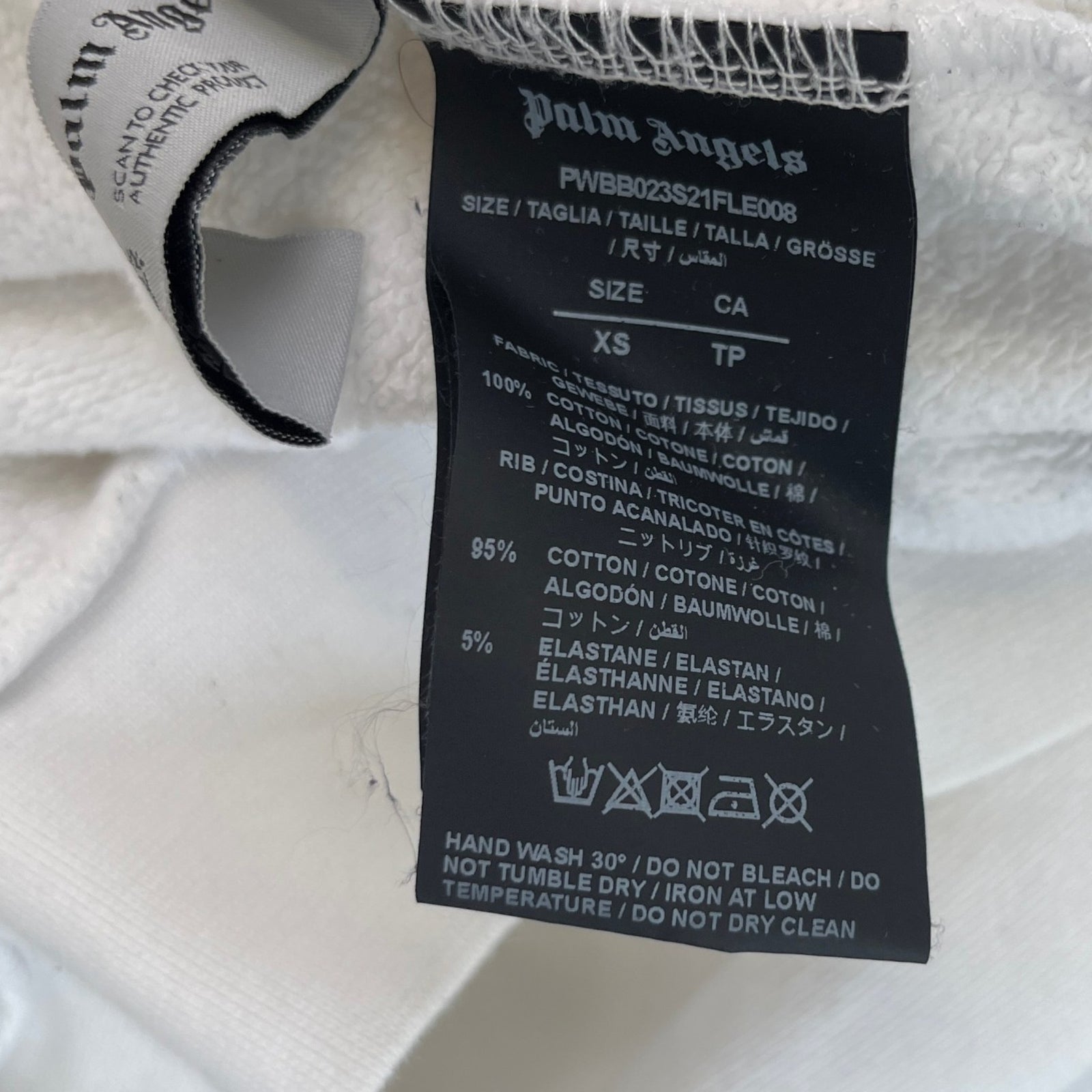 Men's Venice Beach Sprayed Hoodie White Size XS - Photo 6