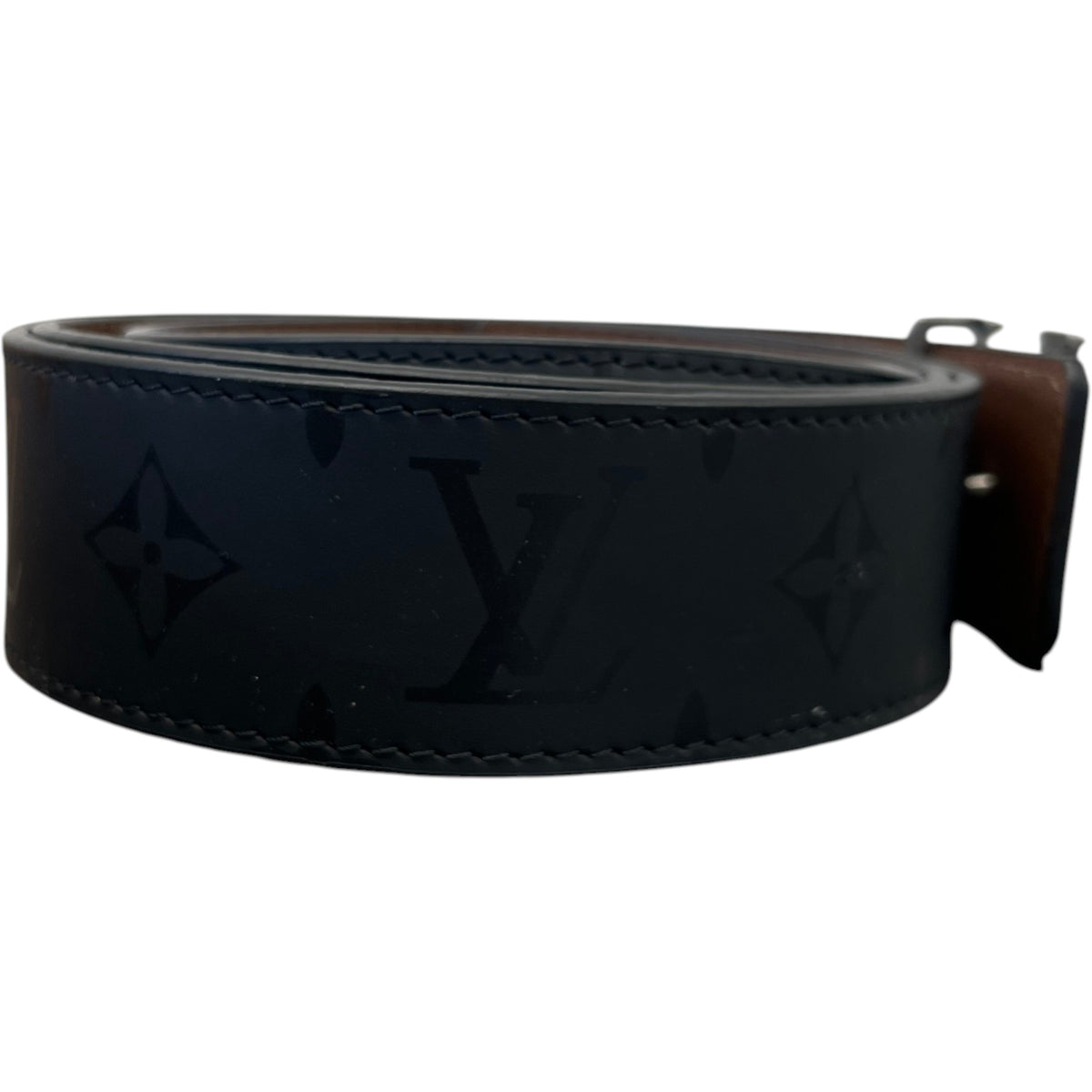 Men's Monogram Reversible LV Belt Black Size 34" - Photo 5