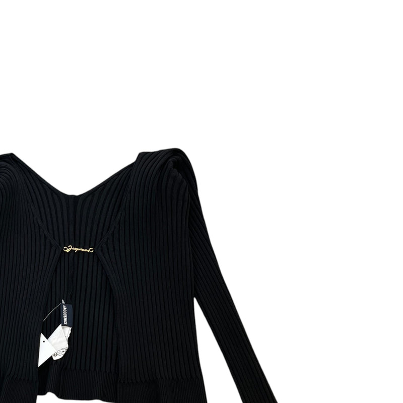 Women's La Maille Pralu Longue Cardigan Black Size XS / UK 6
