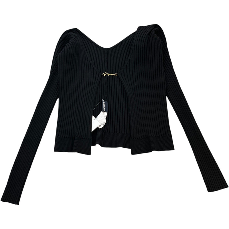 Women's La Maille Pralu Longue Cardigan Black Size XS / UK 6