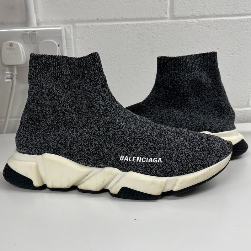 Men's Speed Sock High Trainers Grey Size EU 44 / UK 10