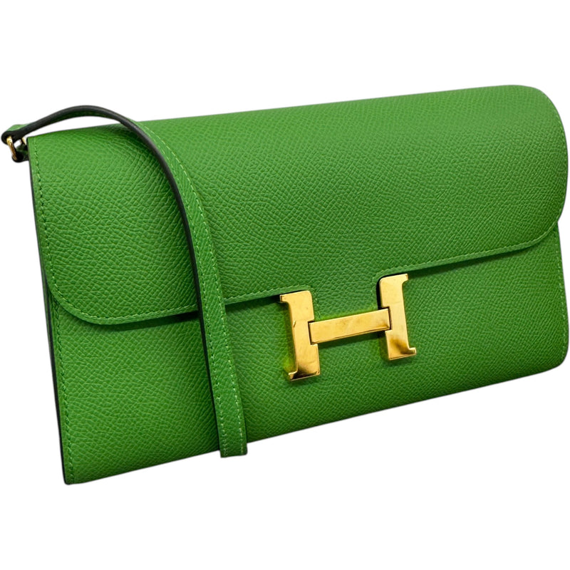 Women's Constance Long To Go Wallet Epsom Crossbody Bag Green