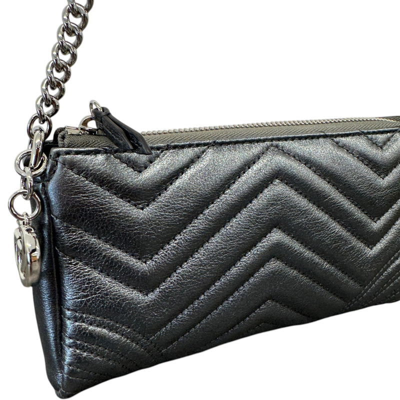 Women's GG Marmont Small Shoulder Handbag Grey