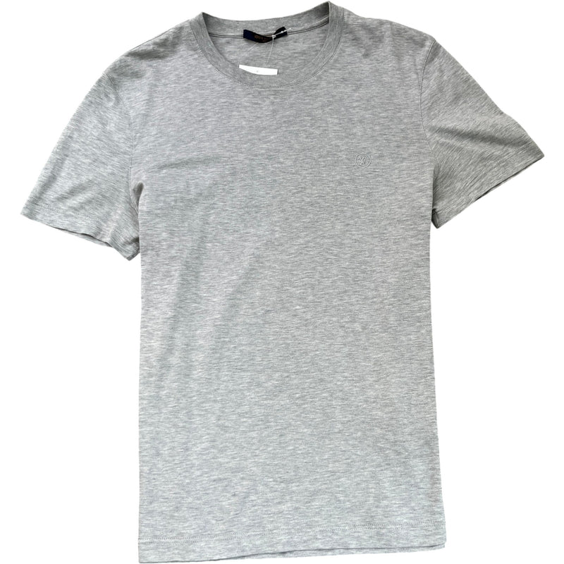 Men's Embroidered Logo T-Shirt Grey Size S