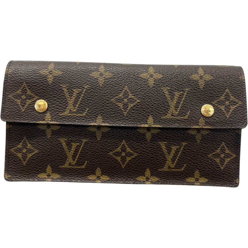 Women's Monogram Portefeuille Long Modulable Wallet Brown