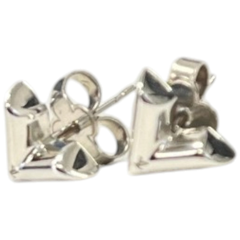 Women's Essential V Earrings Silver