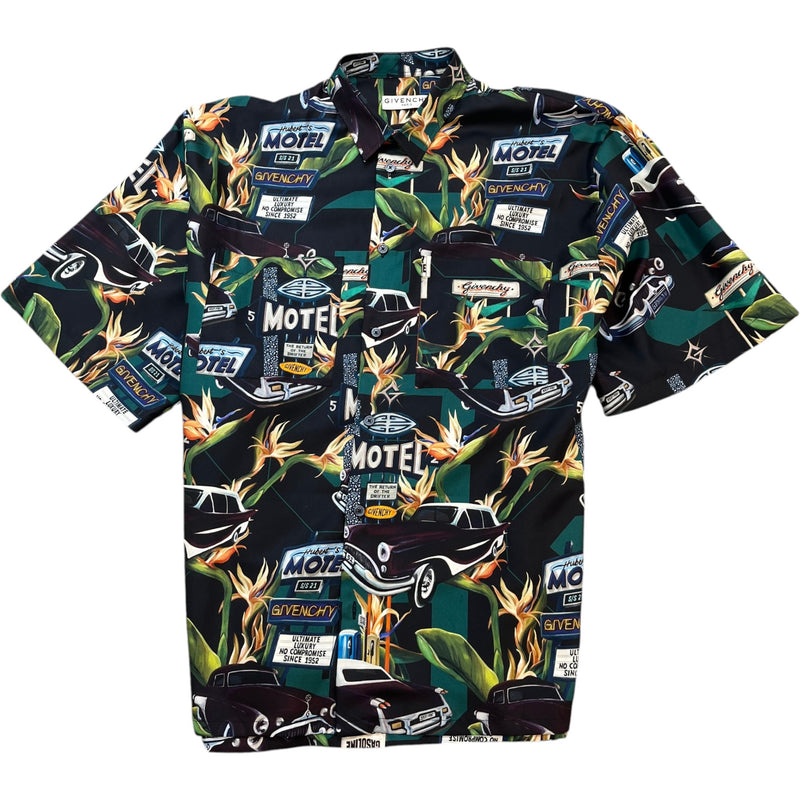 Men's Paradise Motel Short Sleeve Shirt Black Size M