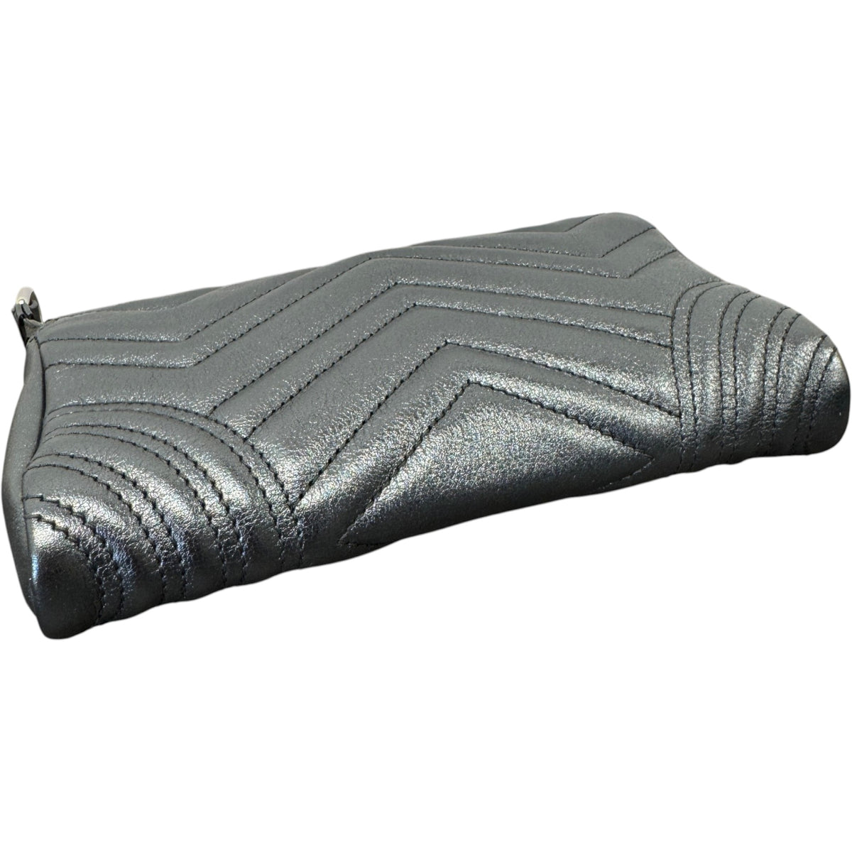 Women's GG Marmont Small Shoulder Handbag Grey - Photo 7