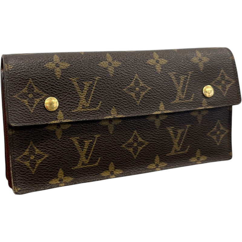 Women's Monogram Portefeuille Long Modulable Wallet Brown