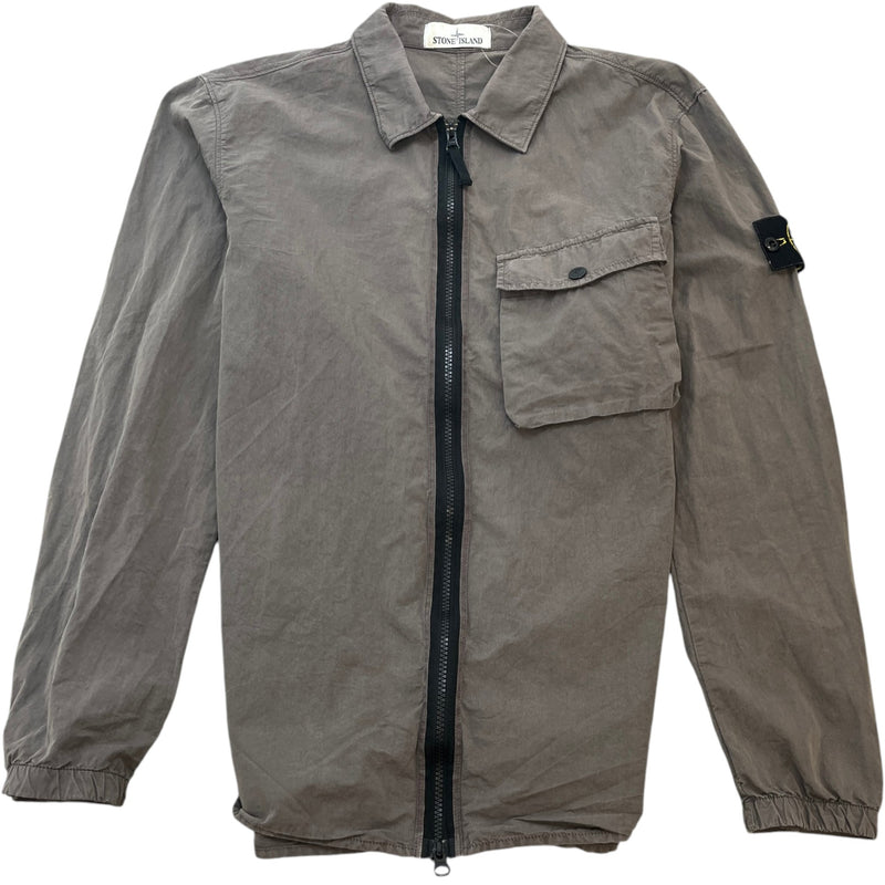 Men's Applique Logo Jacket Grey Size L