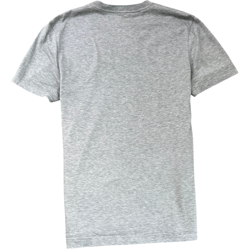 Men's Embroidered Logo T-Shirt Grey Size S