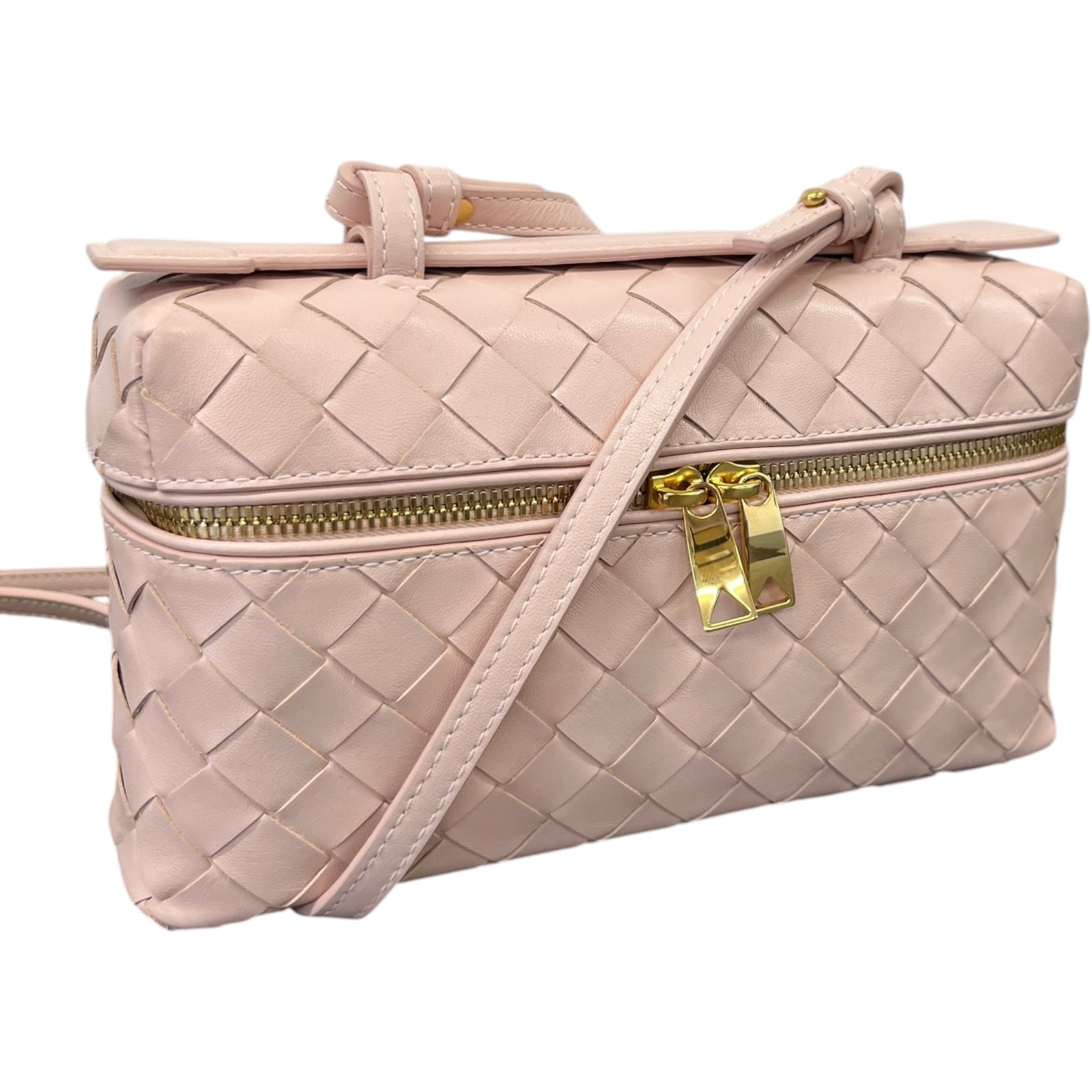 Women's Bang Bang Vanity Intrecciato Bag Pink - Photo 4