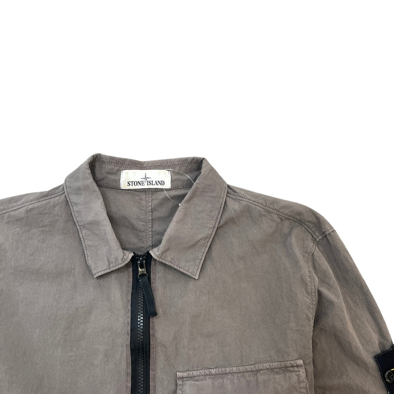 Men's Applique Logo Jacket Grey Size L