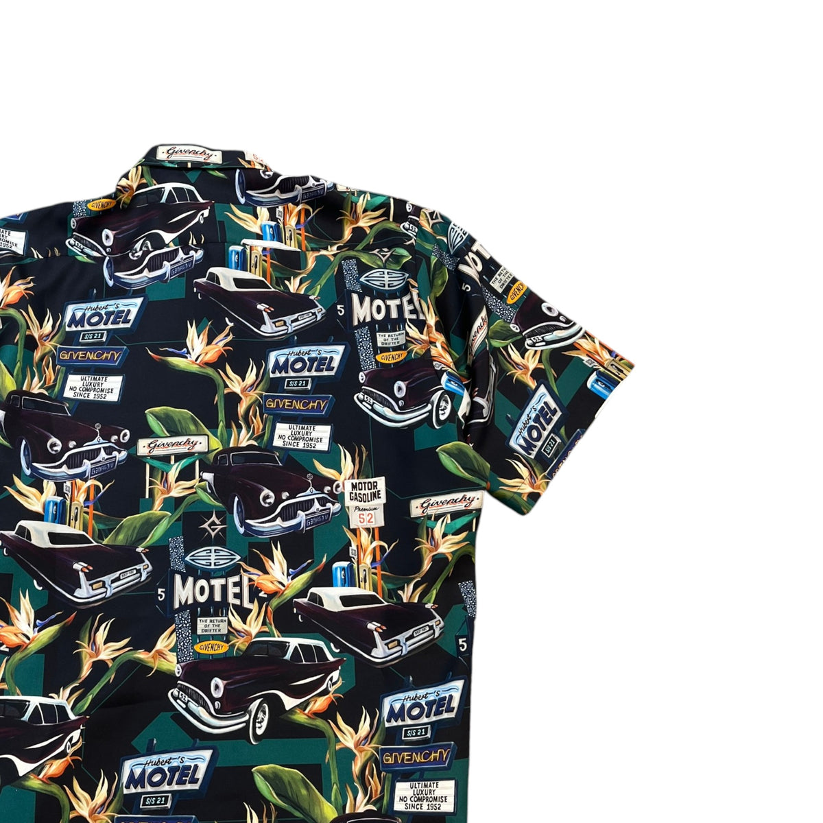 Men's Paradise Motel Short Sleeve Shirt Black Size M - Photo 4