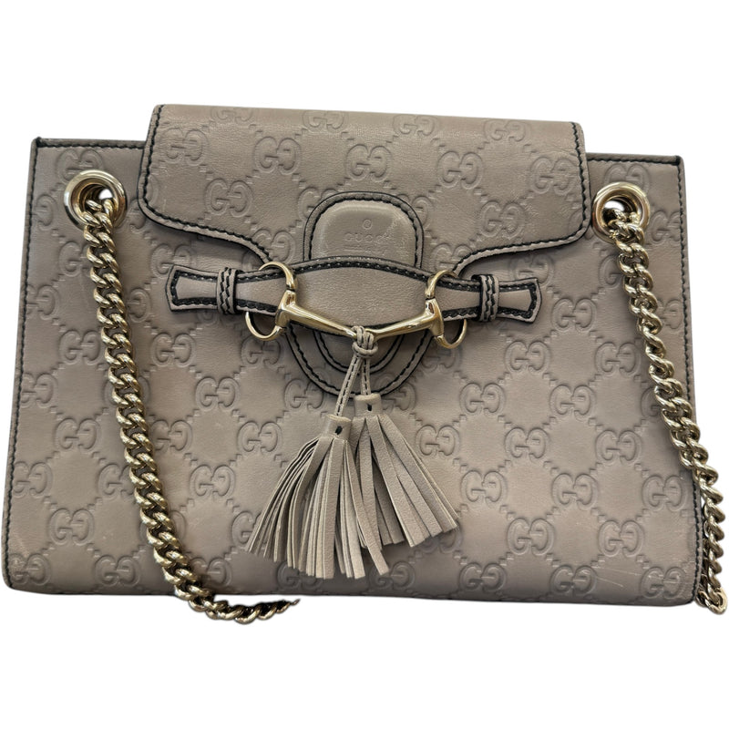 Women's Guccissima Emily Shoulder Handbag Grey