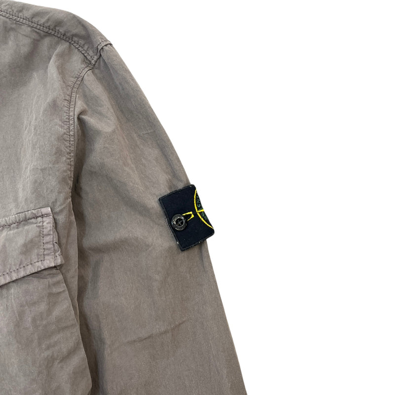 Men's Applique Logo Jacket Grey Size L