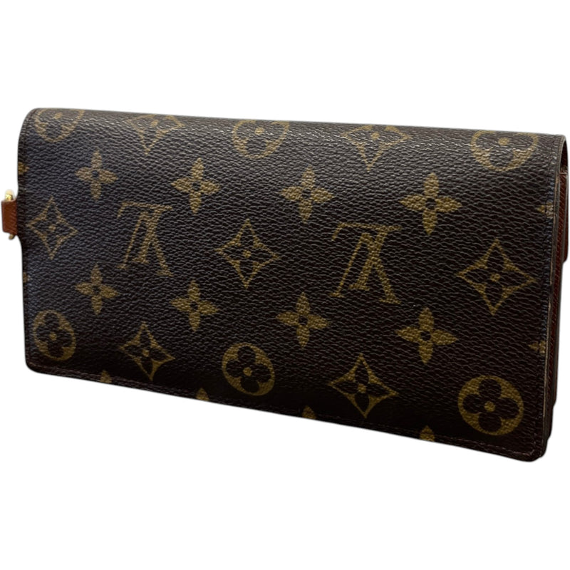 Women's Monogram Portefeuille Long Modulable Wallet Brown