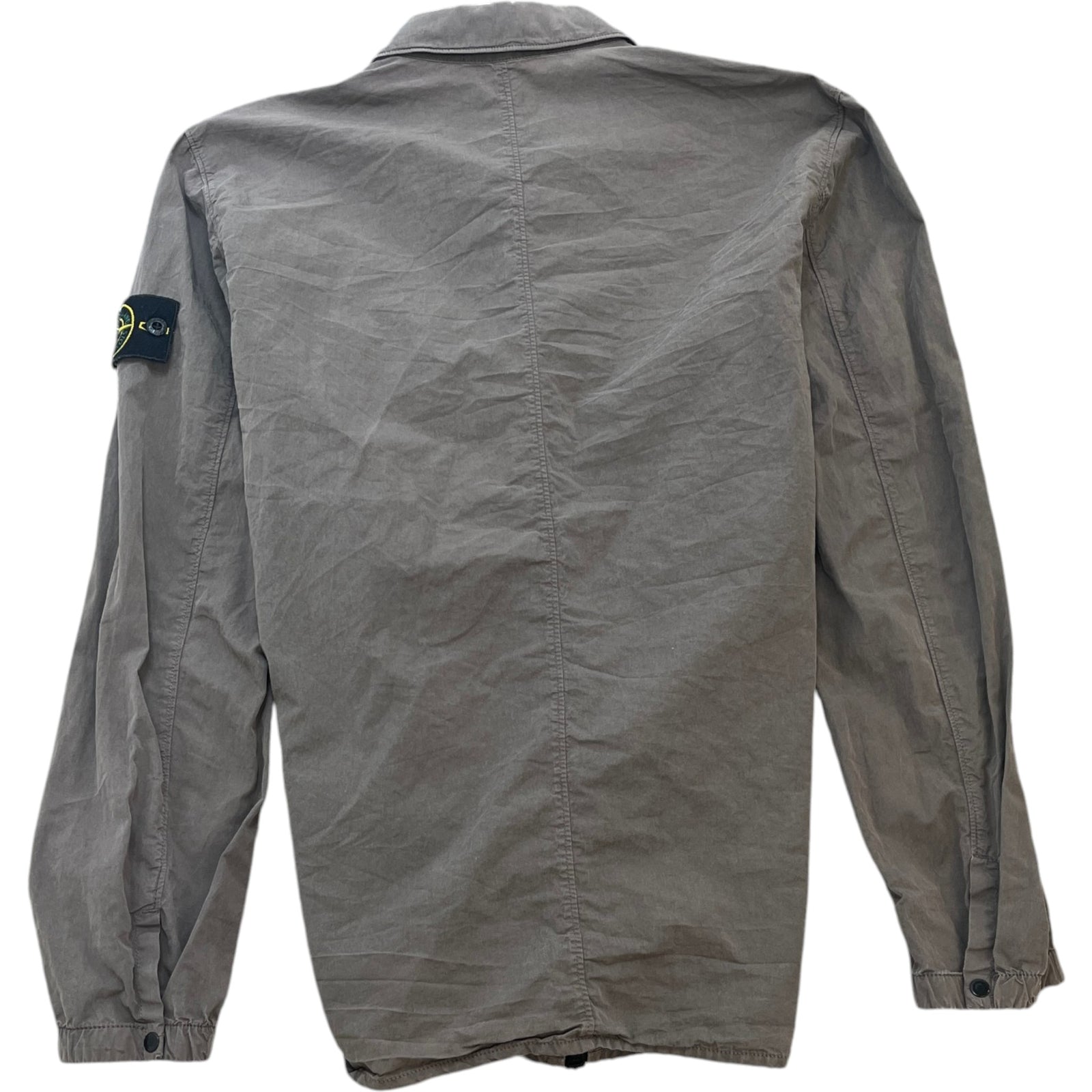 Men's Applique Logo Jacket Grey Size L - Photo 2