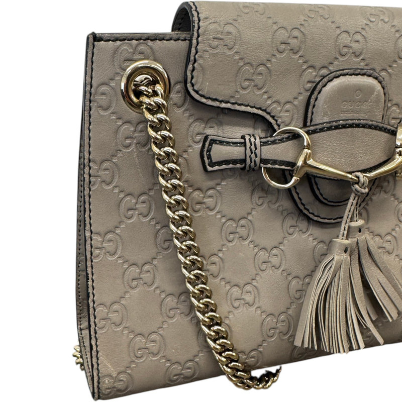 Women's Guccissima Emily Shoulder Handbag Grey