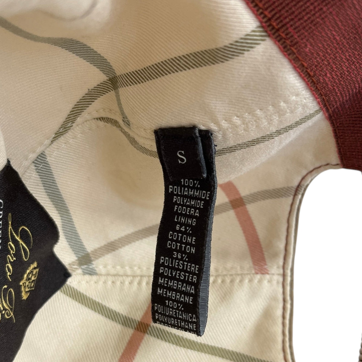 Women's Embroidered Logo Cap Beige Size S - Photo 4